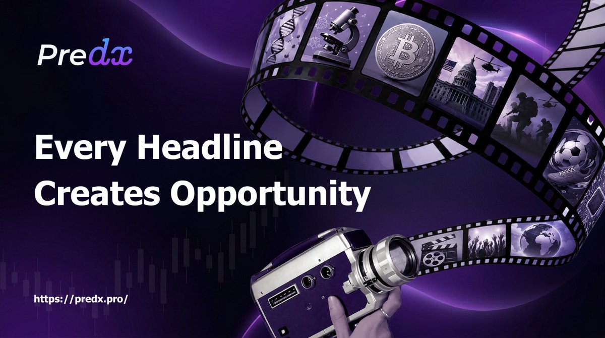 predxdotpro's tweet photo. 🗳️ Elections.
💲 Crypto.
📈 Markets.
🌎 Global events.
Every major headline creates winners and losers.
PredX gives you a chance to act on your conviction before the outcome becomes obvious.
Don't just consume information.
Trade it.
#PredictionMarkets #PredX https://t.co/zpSw2oD3pQ