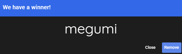 shiestysorcery's tweet photo. WHATS THIS? THE FIRST WINNER?! ITSS MEEGUMMI!
@fushadows https://t.co/EwZUWefNz0