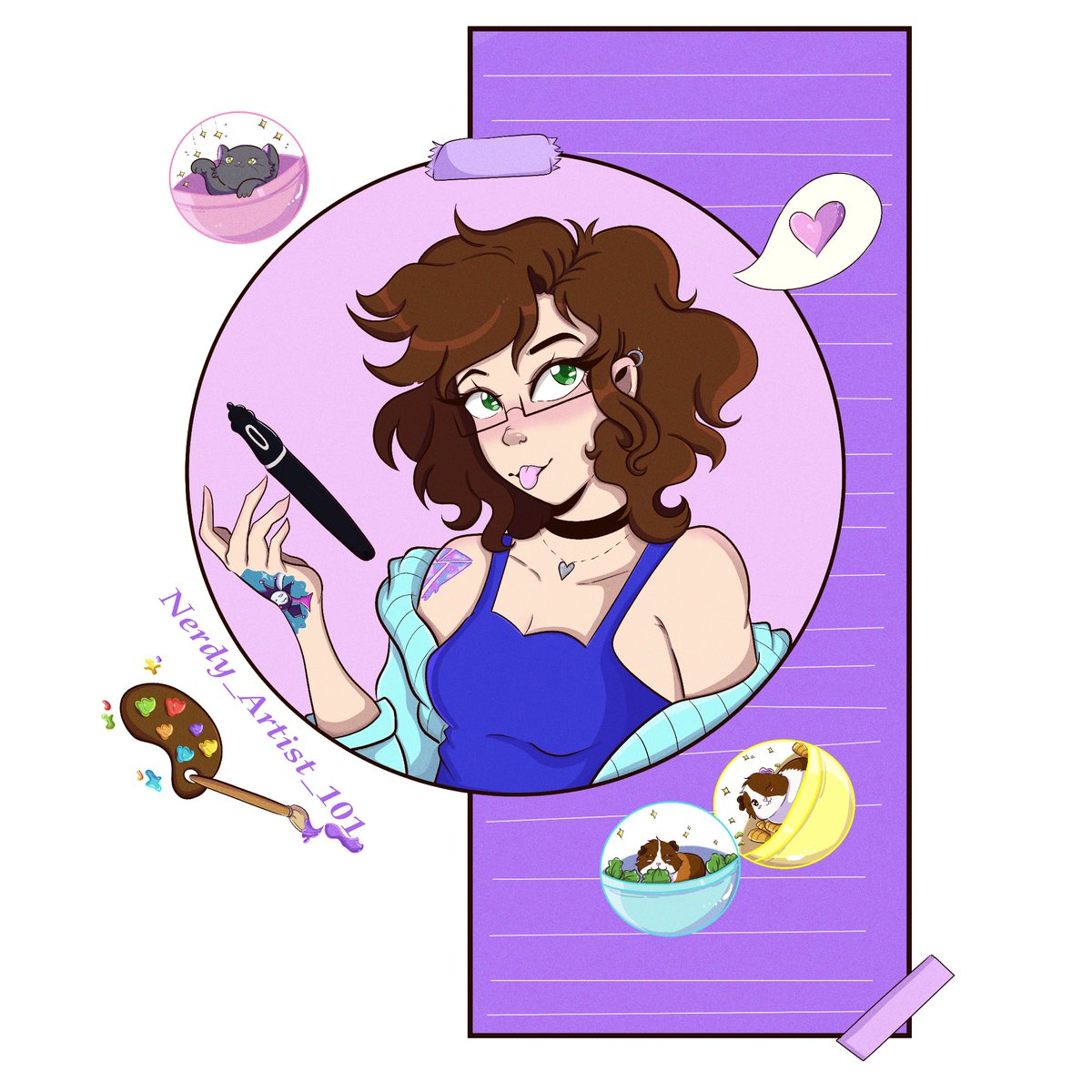 NerdyArtist101's tweet photo. New profile, who dis? 😁

Hello my creative people, it's been a while huh? 😅I've been struggling with burnout for a while, which is no fun iykyk 🫩 

Commissions Are Open 😁

#meettheartist #newpfp #selfportrait #illustrator #hispanicartist #pfp https://t.co/3Gtjkpuas6