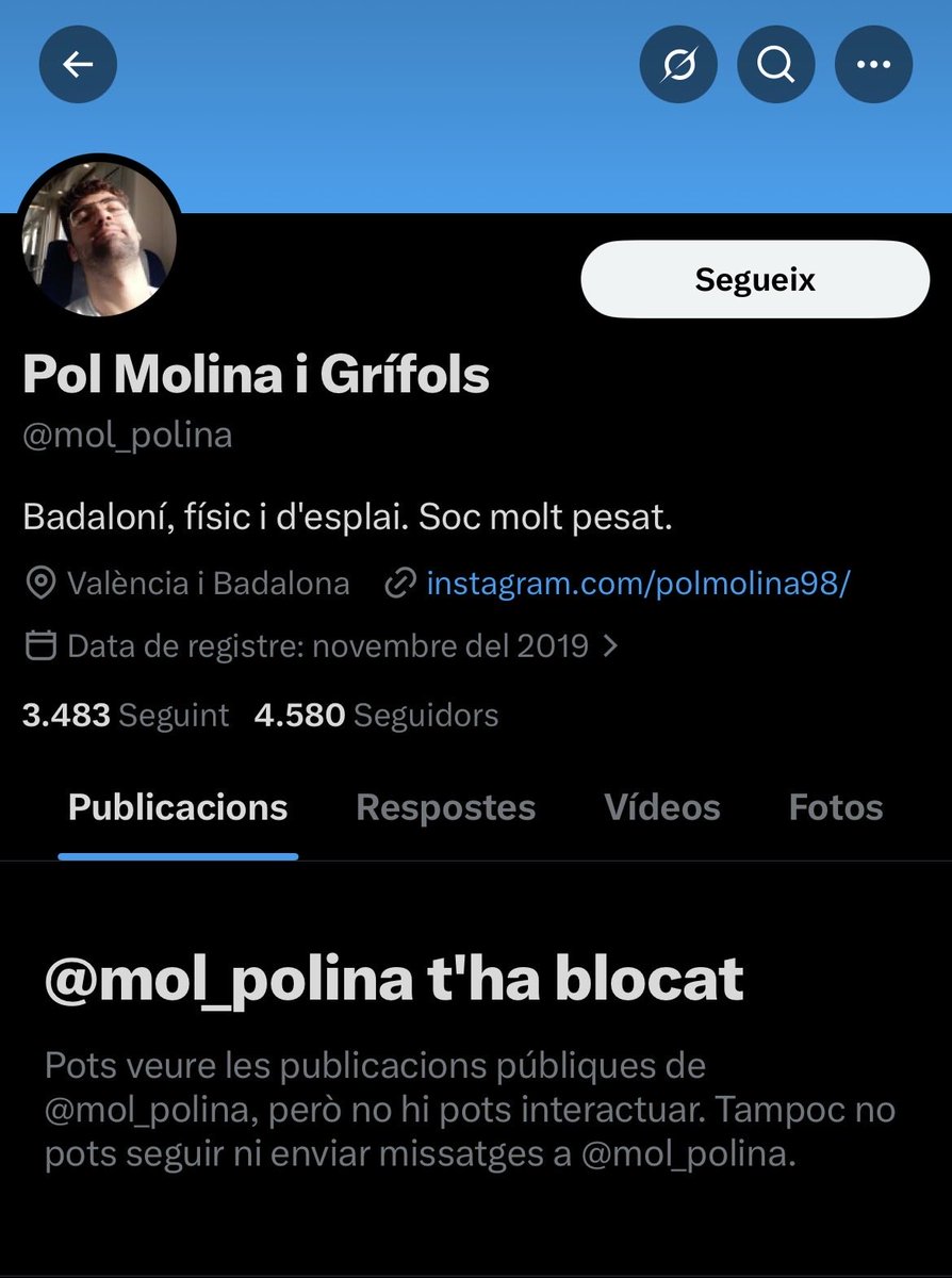 optnih's tweet photo. Avui és un gran dia! 
Dona-li molts records al fill de puta del teu fill @TomasMolinaB !
@mol_polina https://t.co/4RxkVkZcnh