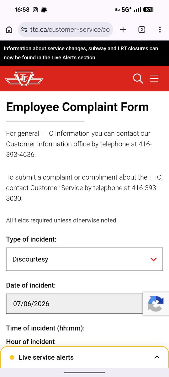 CoilandTalon's tweet photo. Hey @TTChelps your website's complaints section isn't working. So let's do this here! This just happened on the Don Mills Express. https://t.co/6hAwbEUCrP