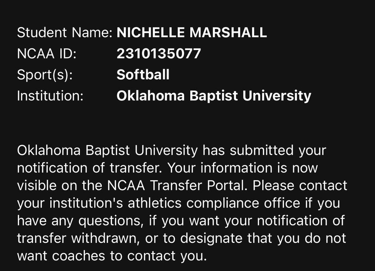 chellerecruit35's tweet photo. Excited for upcoming opportunities!!
Still searching for a place to call home! 
Email : Marshallnichelle@gmail.com
Phone : 405-496-7319
#transferportal @SoftballPortal https://t.co/gmhUQy1Asc
