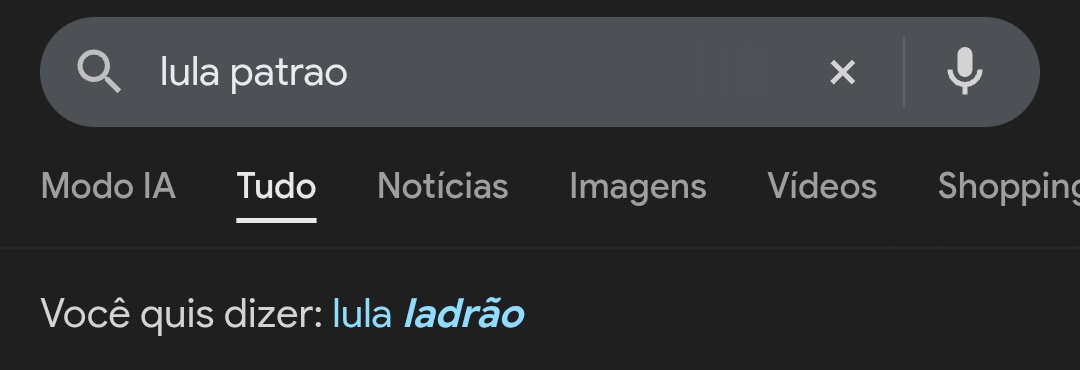 JoaquinTeixeira's tweet photo. ⚠️ AMEAÇA A DEMOCRACIA: Site estadunidense Google incentiva internautas a buscar o termo "Lula ladrão". Fato chocou as redes e levantou intenso debate sobre a necessidade de regular as mídias sociais. "Que o STF salve nossa soberania e bloqueie essa página no Brasil" diz leitor. https://t.co/Gbb2Napcwp