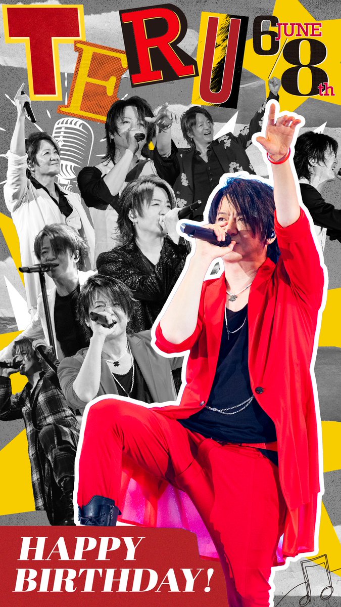 glay_official's tweet photo. ／
Today is TERU's Birthday!!!
＼

#GLAY #TERU https://t.co/IMtwM6heBI