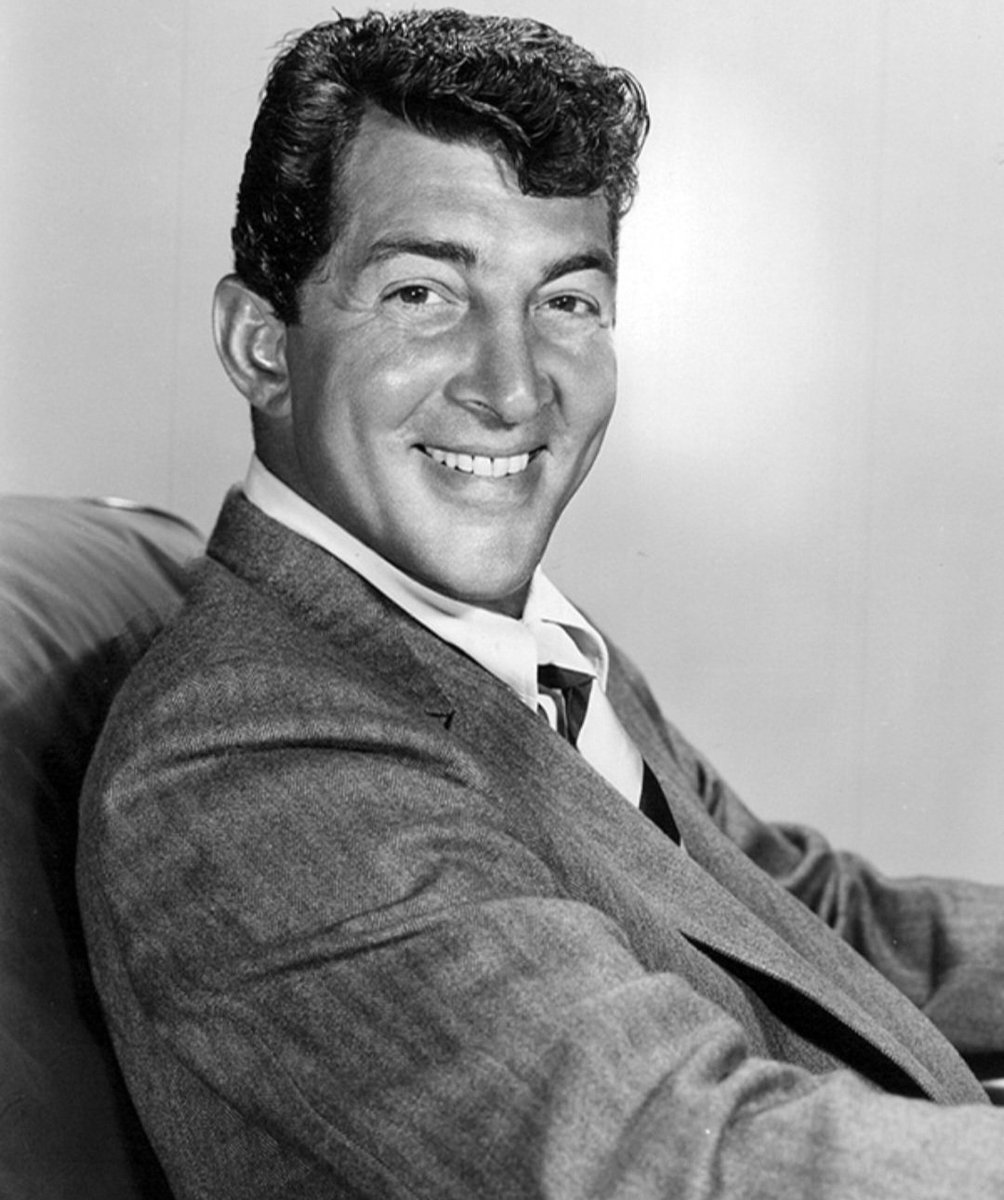 softtail65's tweet photo. What's one of your favorite Dean Martin movies or songs? 🎶📽🎶? 
Remembering Dean Martin, who was born Dino Paul Crocetti, born on June 7, 1917, in Steubenville, Ohio. He was commonly referred to as "The King of Cool" throughout his professional career. Martin spoke only Italian until he started school.  He was the target of much ridicule for his broken English throughout his school years and ultimately dropped out of Steubenville High School in the 10th grade. For work, he delivered bootleg liquor, served as a speakeasy croupier, boxed as a welterweight and more. Dean began his singing career with local bands, he got his break in 1940 working for the Ernie McKay Orchestra. With Jerry Lewis as a comedic duo, he found mainstream success in 1946. An actor, comedian, and singer, some of his hit songs include "Memories Are Made of This," "That's Amore," "Everybody Loves Somebody," "Volare," and "Ain't That a Kick in the Head?"