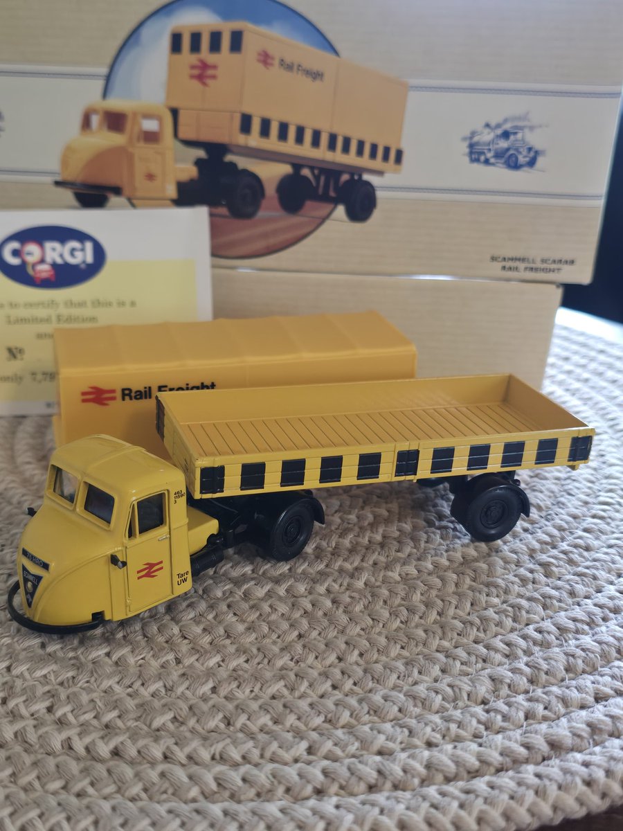 TheColonelRail's tweet photo. A trip out with my Son to Elsecar Heritage Centre  and Purchased this little Corgi model of a Scarab. 
I remember  seeing these as a kid at Scunthorpe. https://t.co/qXQHyUoZJc