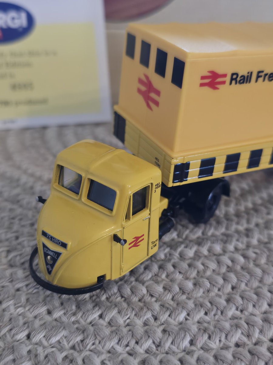 TheColonelRail's tweet photo. A trip out with my Son to Elsecar Heritage Centre  and Purchased this little Corgi model of a Scarab. 
I remember  seeing these as a kid at Scunthorpe. https://t.co/qXQHyUoZJc