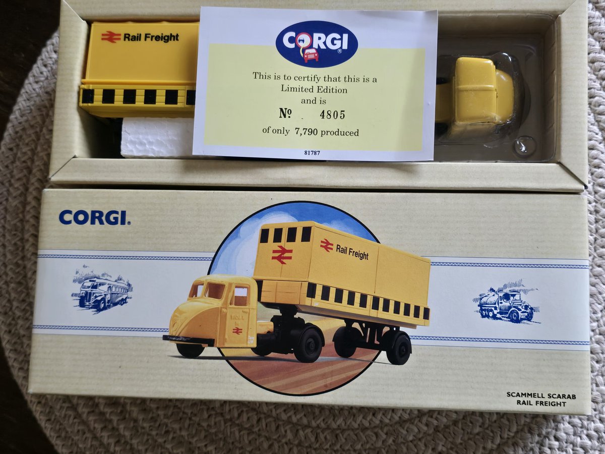 TheColonelRail's tweet photo. A trip out with my Son to Elsecar Heritage Centre  and Purchased this little Corgi model of a Scarab. 
I remember  seeing these as a kid at Scunthorpe. https://t.co/qXQHyUoZJc