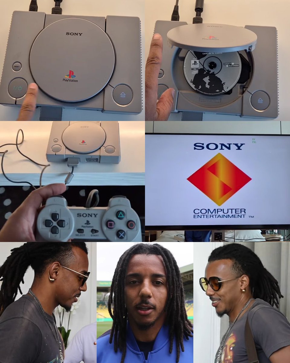 InvictosSomos's tweet photo. Jules Koundé llevó su PlayStation 1 a la concentración de la Selección de Francia. El defensor del FC Barcelona se va a divertir en los tiempos libres que tenga durante la Copa del Mundo. Cuántos recuerdos nos desbloqueó cuando prendió esa icónica consola. La vieja escuela, señoras y señores. MODO RETRO ACTIVADO.