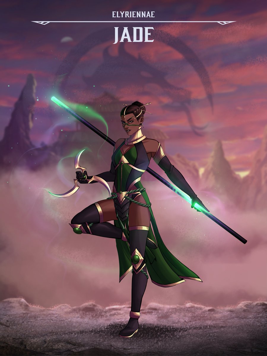 elyriennae's tweet photo. 🐉 MORTAL KOMBAT 🐉 
Jade, The Enigmatic Viridian Oath
.
.
.
#MortalKombat #MK #MKfanart #Jade https://t.co/jXnJklKAMe