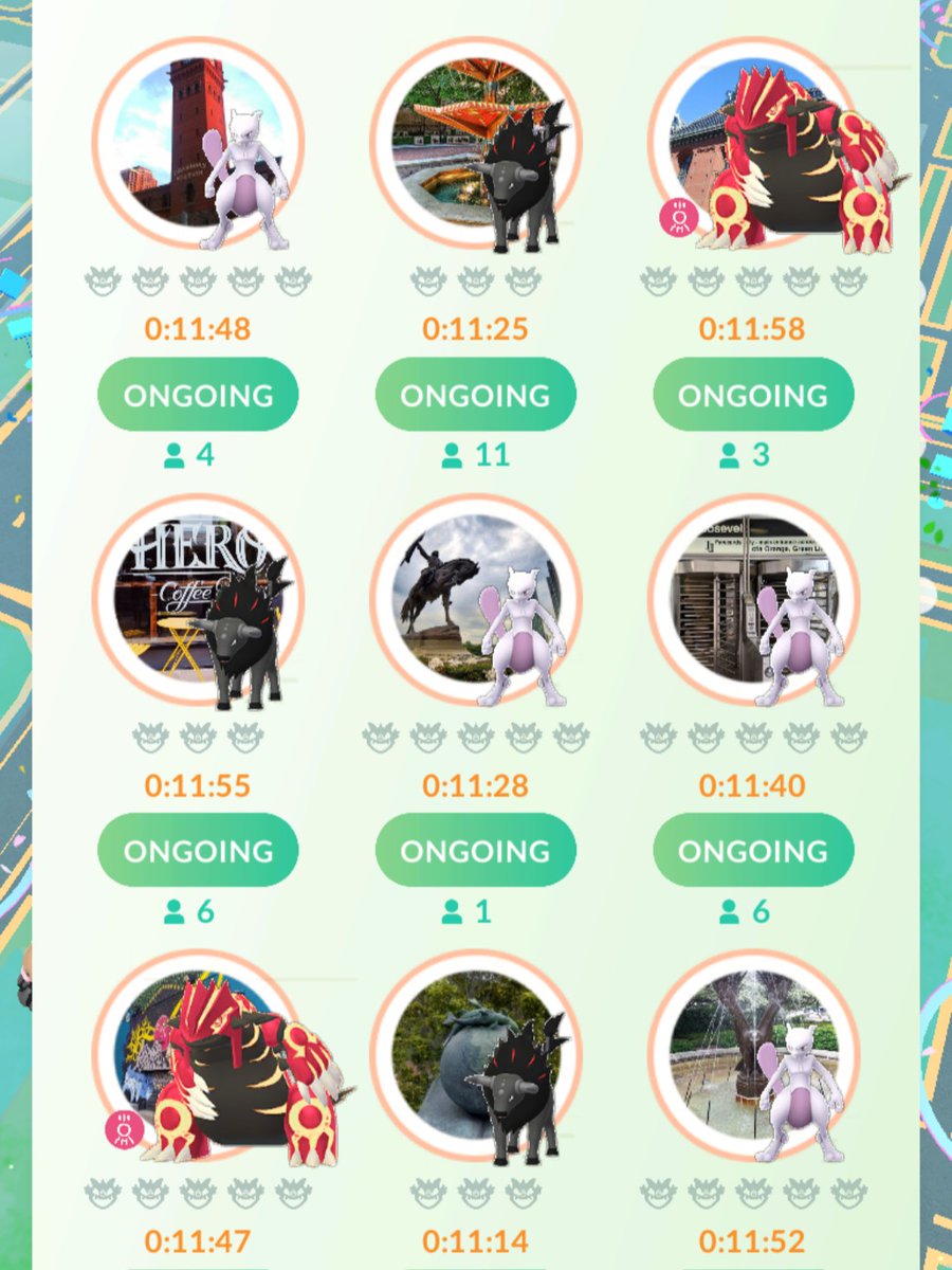 Gendrago_Gaming's tweet photo. 🔥💥Still Going! ChicaGo Fest Day 4!💥🔥
🌟All you can eat Raids/RSVP's for 6 more hours!🌟
💫Looping this beautiful city for raid after raid after raid!💫
🦾Currently 320 Raids and still Going!🦾
🤝Come join us and hop on in the raids as Me, Bo, 🤝
🤝and the community rock on and finish up this amazing event!🤝

 🍀Also, make sure you get into the giveaway! https://t.co/gWC8IiKwY7 🍀

💜 https://t.co/O2Mb5usiQ7
❤️ https://t.co/KARzxW8D8v
💚 https://t.co/vI1g6bWw3r
🤍 https://t.co/UzbckJQ2nl
💙 https://t.co/e8maV7nCPo 

#pokemongo #pokemongoapp #pokemongousa #pokemongoshiny 
#pokemongofest #pokemongochicago #mewtwo #pokemongoraidboss