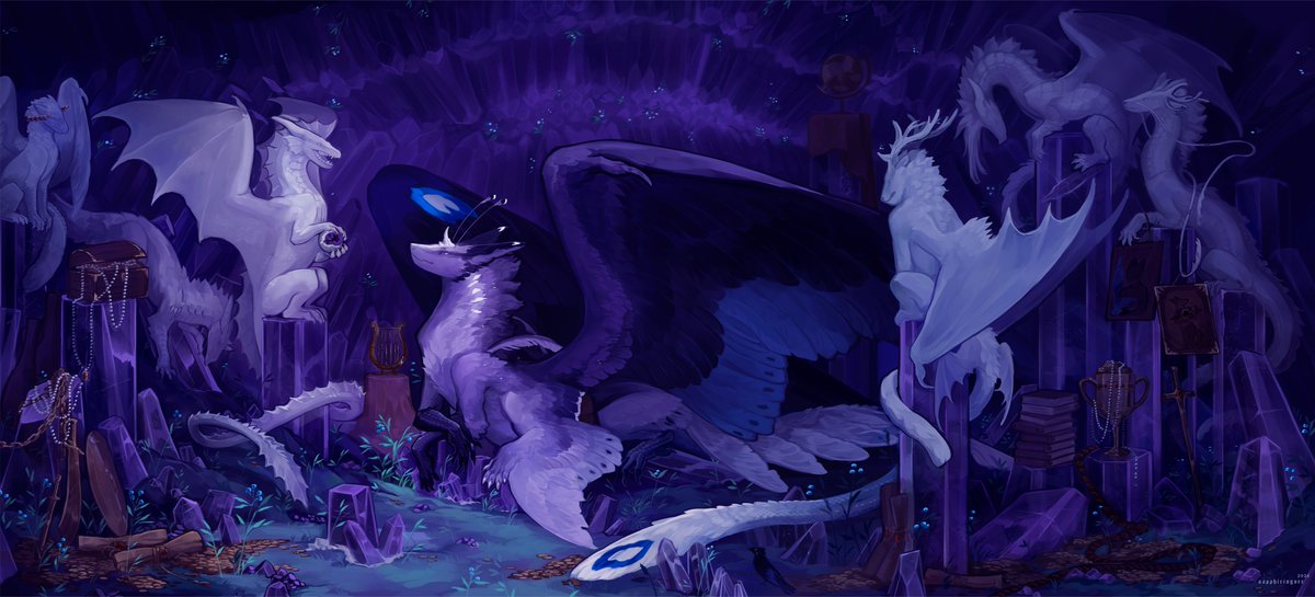 sapphiringore's tweet photo. Full-rendered illustration for Seren! <3 

there's also version with no rays and a bit less dark https://t.co/HQwa8GItBJ