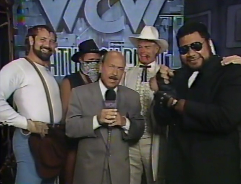 BTT_Podcast's tweet photo. ICYMI: We recap WCW Sat Night on TBS from Aug 27, 1994! Dusty Rhodes recruits the Nasty Boys for War Games, its Harlem Heat's time(?) &amp; Bunkhouse Buck tells us he has sheeps &amp; rats? &amp; tons of outlaw mudshow shenanigans! 
Reposts GREATLY appreciated 
https://t.co/M5Tue63iBr https://t.co/M1sEdLpjgC
