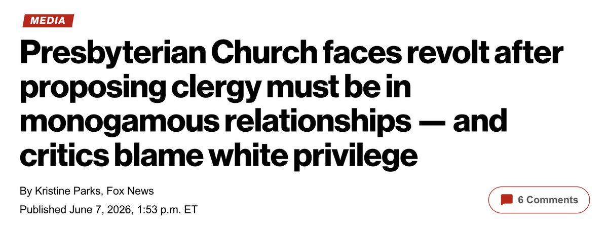 realJeremyCarl's tweet photo. This-- from the mainline PC (USA) is a reminder that once you leave a Biblical understanding of sexuality, there's no limit to the depravity you'll sanction. https://t.co/sORga44aZn