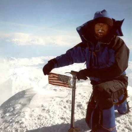 specialopsmag's tweet photo. Former Delta Force operator Mike Vining pictured after summiting Mount Denali with nine operators from 22 SAS. June 1st, 1994. https://t.co/zVEQom9ac8