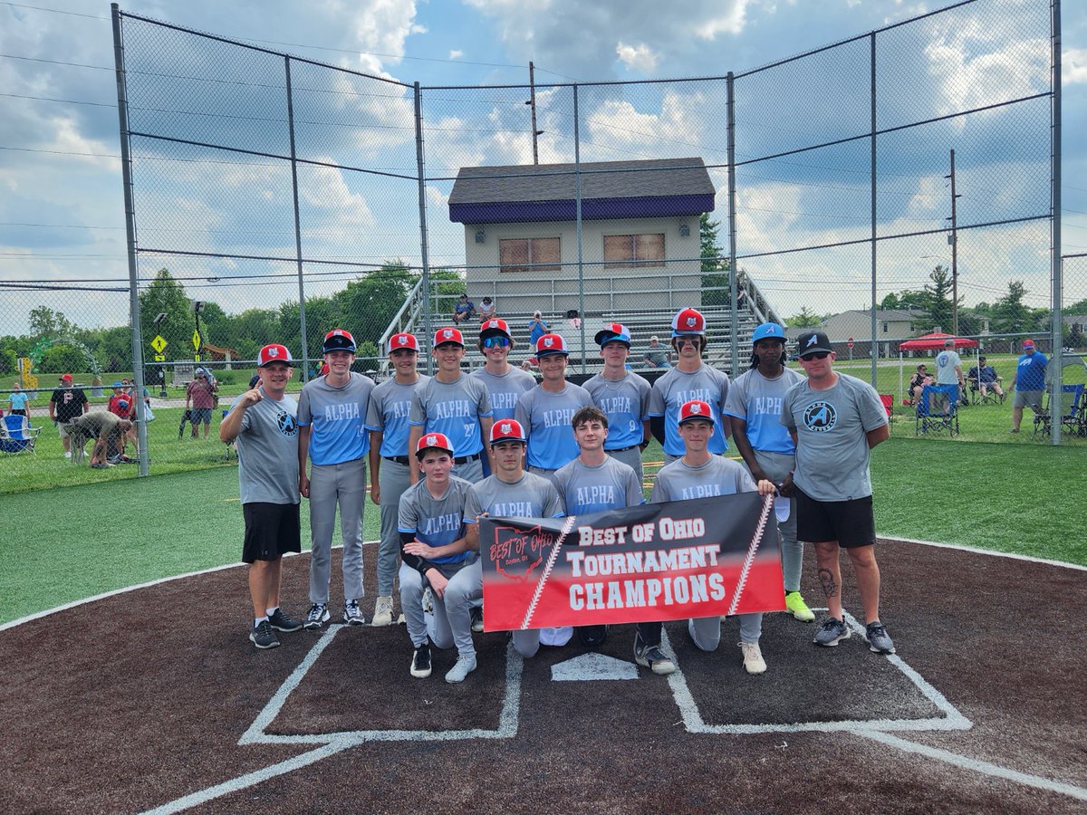 BestofOhio1's tweet photo. Congratulations to the 16U Tournament Champions Alpha Baseball, and runners-up, Miami Valley Prospects! https://t.co/B2ye5G4nAC