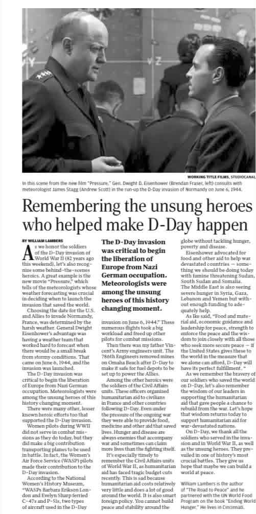 WilliamLambers's tweet photo. My story in the St. Louis Post-Dispatch for #DDay2026: Remembering the unsung heroes who helped make D-Day happen https://t.co/KOuJtZ6Rz9 via @stltoday https://t.co/c4nq3tOCAz