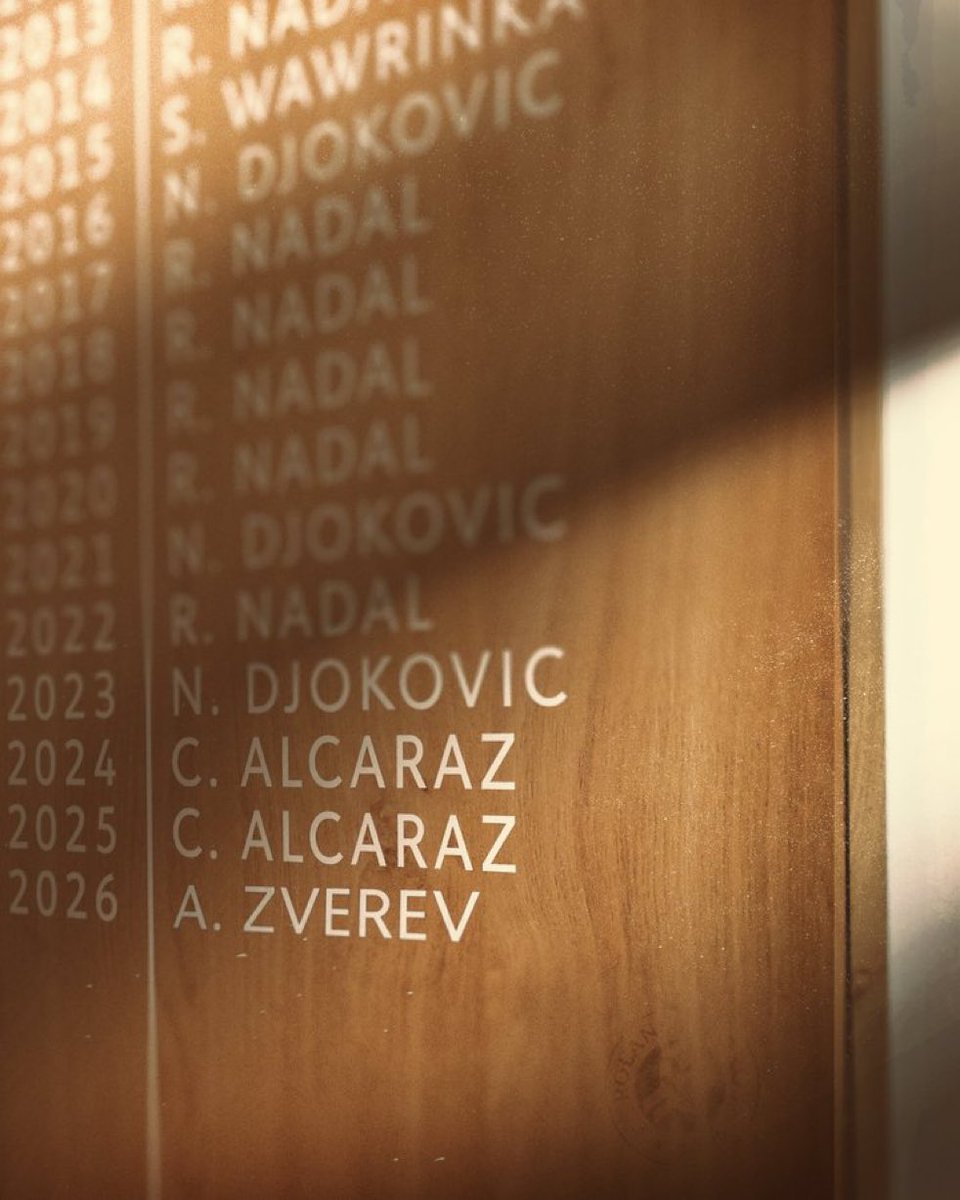 KalemireHamlet's tweet photo. We have a new champion 
#Rolandgarros. https://t.co/oaHTHHKKqH