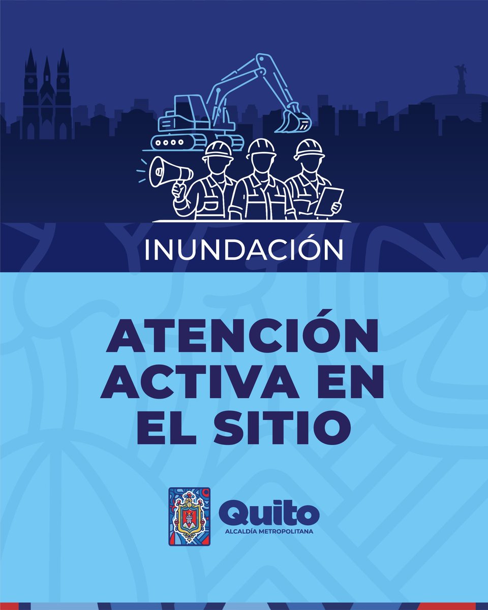 coequito's tweet photo. 🚨#Activados24Siete | Atendemos eventos adversos en el barrio Paquisha, en la @zonalquitumbe. ⛈️

El @MunicipioQuito coordinó la atención inmediata de la inundación y deslizamiento de tierra. 🦺

La @epemseguridad monitorea la ciudad. 💙

#PlanLluvias https://t.co/SJZV1iKLVO