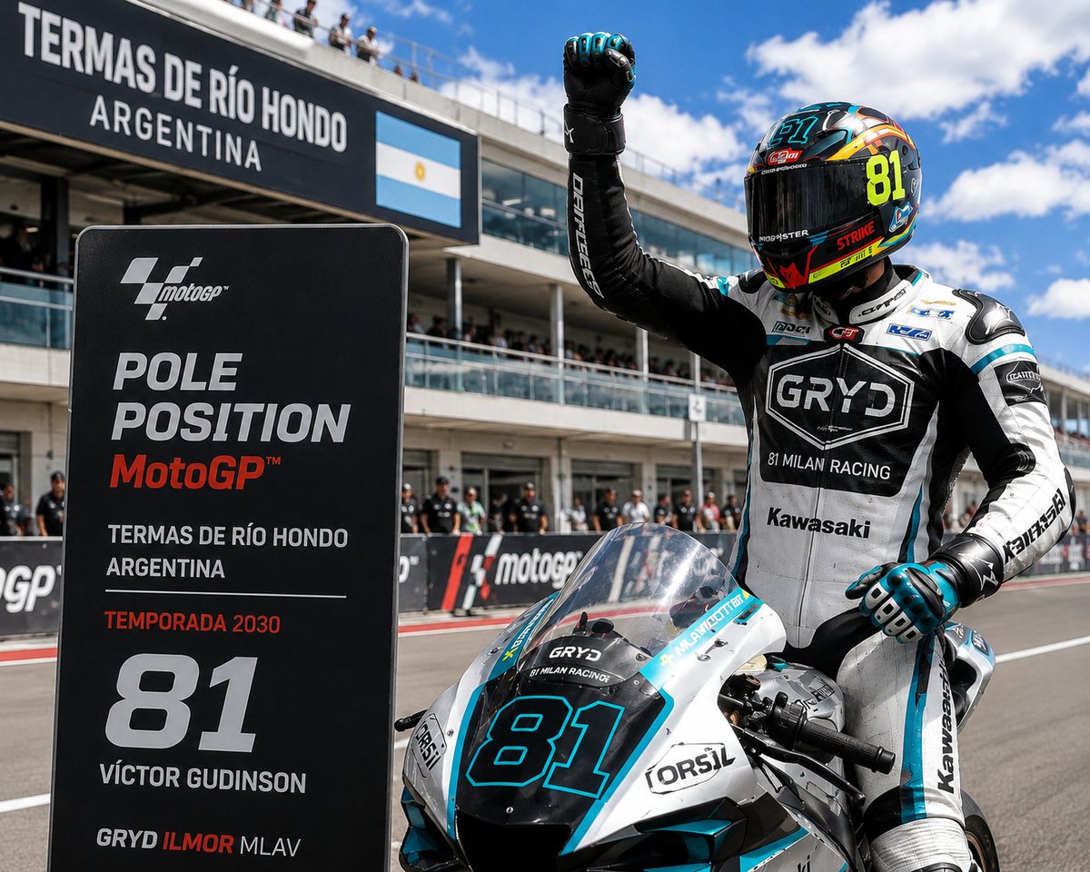 VictorGudinson's tweet photo. ¡Increíble! La moto estaba perfecta para la Qualy. 
Ha sido una sesión apretada pero siempre he tenido la seguridad de que podía ir más rápido y apurar más las frenadas. 
Los neumáticos iban perfectos https://t.co/fM8UhFTmD2