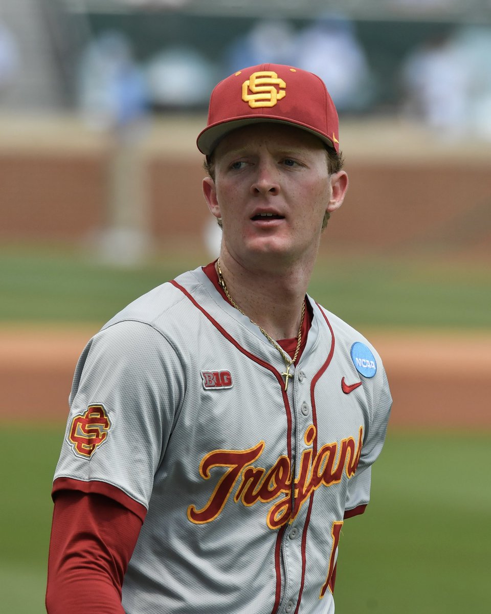 CodyWorsham's tweet photo. Andrew Johnson's postseason for @USC_Baseball 

Game 1: 1.2 IP, 0 H, 1 R, 0 ER, 0 BB, 1 K, 21 P
Game 2: 7.1 IP, 9 H, 3 R, 3 ER, 1 BB, 4 K, 124 P
Game 3: 3.2 IP, 2 H, 0 R, 0 ER, 0 BB, 2 K, 34 P
Game 4: 7.2 IP, 7 H, 2 R, 2 ER, 2 BB, 4 K, 99 P
Total: 20.1 IP, 18 H, 6 R, 5 ER, 3 BB, 11 K, 278 P, 2.21 ERA

Legendary stuff over two weekends.