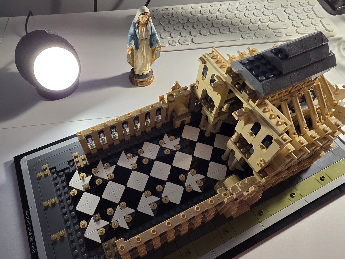 jeff_of_norwich's tweet photo. Notre Dame overseeing the construction of Notre Dame https://t.co/W8nkD1cjZE