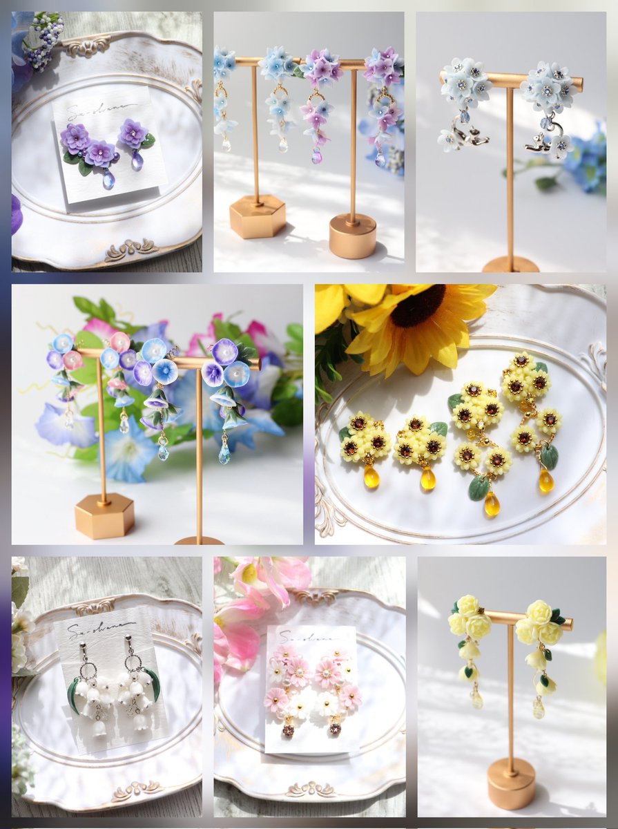 Saohana3's tweet photo. #クリエイターリンクデー
粘土でお花のアクセサリー作っています💠
https://t.co/fSBQ6SERFa https://t.co/PUR2mF6P7R