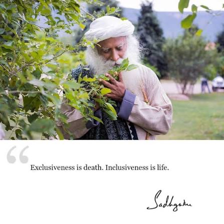 Gargi32354857's tweet photo. @SadhguruJV ππ½ππ½ππ½ββοΈβ¨π«
βIf you act out of your humanity, you will always be inclusive, and you will always do the right thingβ β Sadhguru
#Inclusiveness https://t.co/1PdjcvrX4t