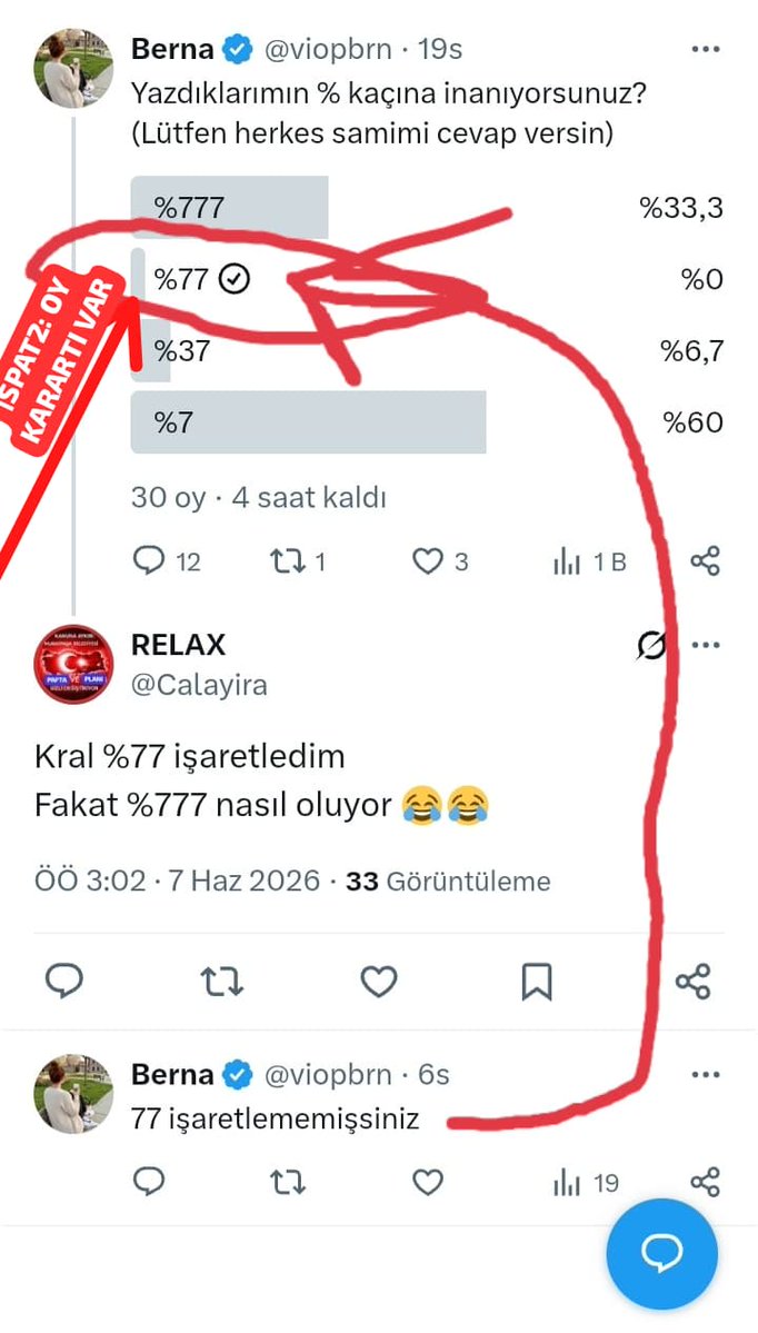 Calayira's tweet photo. @viopbrn İspat+2
Bkz. %77 önünde küçük çizgi şeklinde gri karartı var buda bir oyun kullanıldığının ispatıdır https://t.co/bHUr0uD3M6