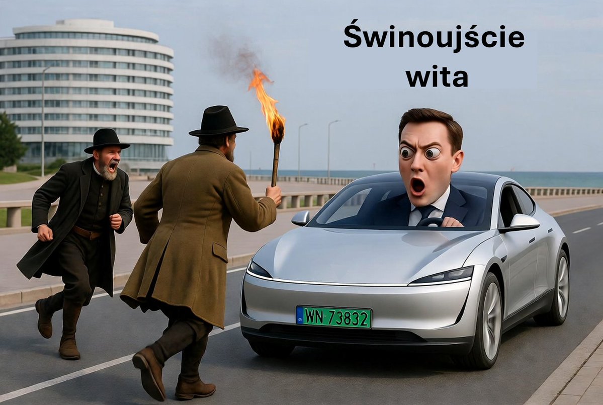 bderski's tweet photo. Polska w PIGUŁCE: menadżer jednej z szacownych państwowych spółek energetycznych przyjechał do Świnoujścia na doroczną ogromną konferencję branży energetycznej. Zajmuje się elektryfikacją polskiej gospodarki, czyli potrzebą XXI wieku. Hotel... odmówił mu zaparkowania auta elektrycznego w garażu, w obawie, że wybuchnie (on lub samochód)... Za chwilę stworzymy dokładnie taką samą atmosferę wokół baterii, wcześniej już stworzyliśmy wokół pomp ciepła, wiatraków, fotowoltaiki, biogazu... Ale wszyscy chcą Polski wielkiej, nowoczesnej, centrów danych, cyfryzacji, elektryfikacji... Ręce opadają.