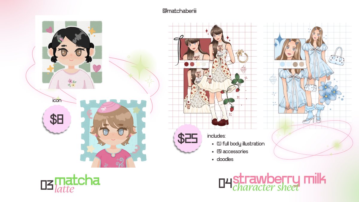 matchaberiii's tweet photo. 🌸 C0MMISSIONS OPEN 🌸
{ likes/rts are highly appreciated }  

hello, my commissi♡ns are open! dm me or visit my ko-fi and vgen if you're interested 🍀

☆ https://t.co/6w3HKKSZb9
☆ https://t.co/5cO5NY5zCG

#VGenComm #kofi #commissionsopen #artcommissions #artmoots https://t.co/x7Q8k1d01J