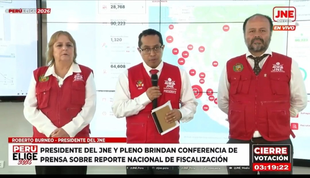 LAMZ50004620's tweet photo. EL PRESIDENTE DEL @JNE_PERU MIENTE DESCARADAMENTE. 
Para Burneo, todo es normal. De verdad está usted Dirigiendo las Elecciones? De verdad le informan a usted de lo que hace la @ONPE_oficial ? Usted habla de 15 Cédulas de Votación deterioradas por Miembros de Mesa y gente de Sanchez. No son 15,Señor Burneo, son más de cuatro mil en todo el Perú. No ha visto a Miembros de Mesa enmarrocados y detenidos en Flagrancia por la @PoliciaPeru ? 
Definitivamente, no está haciendo su trabajo y se tendrá que someter a las consecuencias.