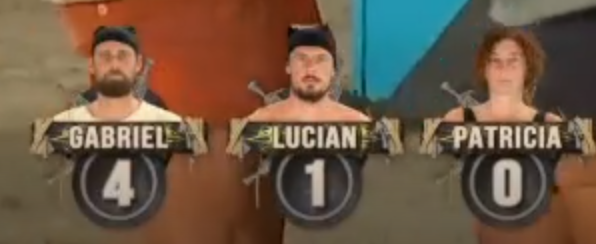ExatlonW's tweet photo. #Survivor2026 Romanya finalinde; 
📌1. tur; Final oyunlarında Gabriel bir üst tura çıkan ilk isim oldu. Ardından Lucian ve Patrica bir üst tura kaldı. Ramona ise elendi.
📌2. tur; Gabriel finale kalan ilk isim oldu. Daha sonra ise Lucian, Patrica'yı yenerek 2. finalist oldu. https://t.co/SsWoRJ9e0w