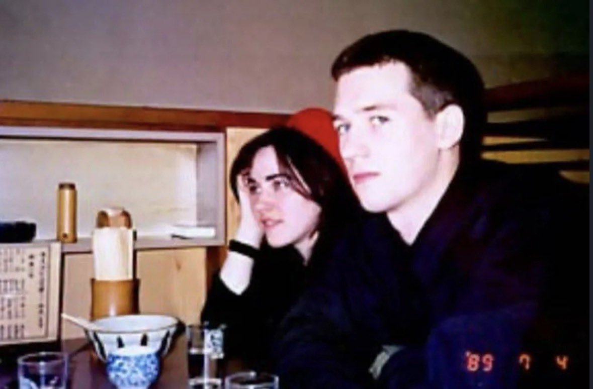 Myblackdiary93's tweet photo. Rose Mcdowall and Michael Moynihan from blood axis, 1989, in Japan https://t.co/T4324WGxEP