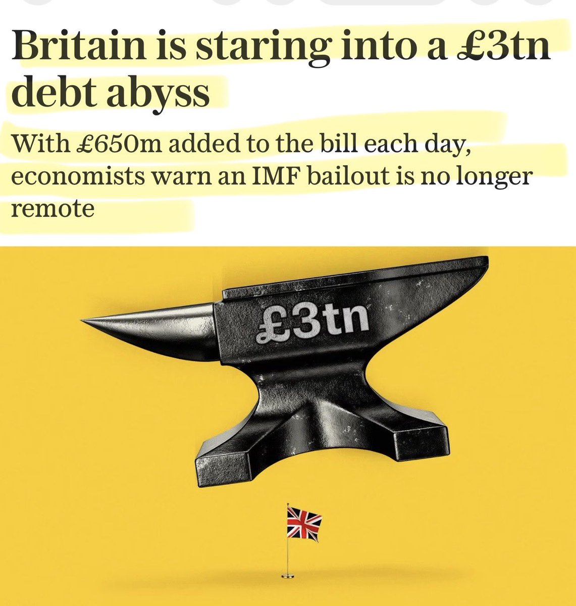 Artemisfornow's tweet photo. Remember when I told you this…

I’m bored of telling you that All
 the parties are lying to you. 

Because if they told you the truth they wouldn’t be elected.

Britain is nearly bankrupt and politicians have no idea where this ‘mythical’ growth to cover obscene spending will come from
Because they can’t! There isn’t any.

The working-age population is shrinking, the number of people claiming benefits is rising, and the public sector, funded by the private sector, is ballooning.

AI is on track to replace huge amounts of white-collar jobs in the next 10–15 years. All of these people will be jobless and needing to claim benefits. Which we won’t be able to afford to pay!

The guff about “net zero” and “green jobs” is bollocks (technical term) Those jobs only exist during the construction phase, after that, these are largely automated industries.

As for those shouting about Universal Basic Income er … from where? How would it be funded? You’re dreaming.

And those saying we can just tax the corporations, they’re dreaming too. They’ll just operate from outside the UK.

And to control you … as you demand pay rises and more benefits? Well a near total clampdown of speech and thought through legislation and censorship and those Digital IDs, “just so you behave yourself.” 

There really is little growth, even trades will be hit because the population won’t have the money to buy their services.

We’re are in a badly managed decline, with grossly under qualified and incapable leadership in any party at all. 

And all those screaming to tax the wealthy? You’re just morons.

I really wasn’t exaggerating 🔥