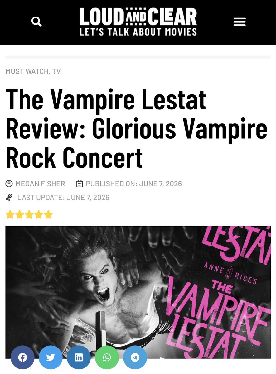 Interview With The Vampire Fanpage tweet media