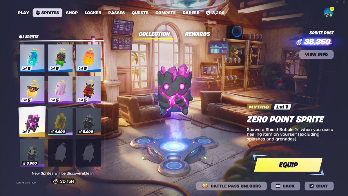 Bliffo's tweet photo. I GOT THE ZERO POINTS SPRITE! Thank you so much @cheesepuddlee for getting it to me in #fortnite! https://t.co/rsdSVly1gw