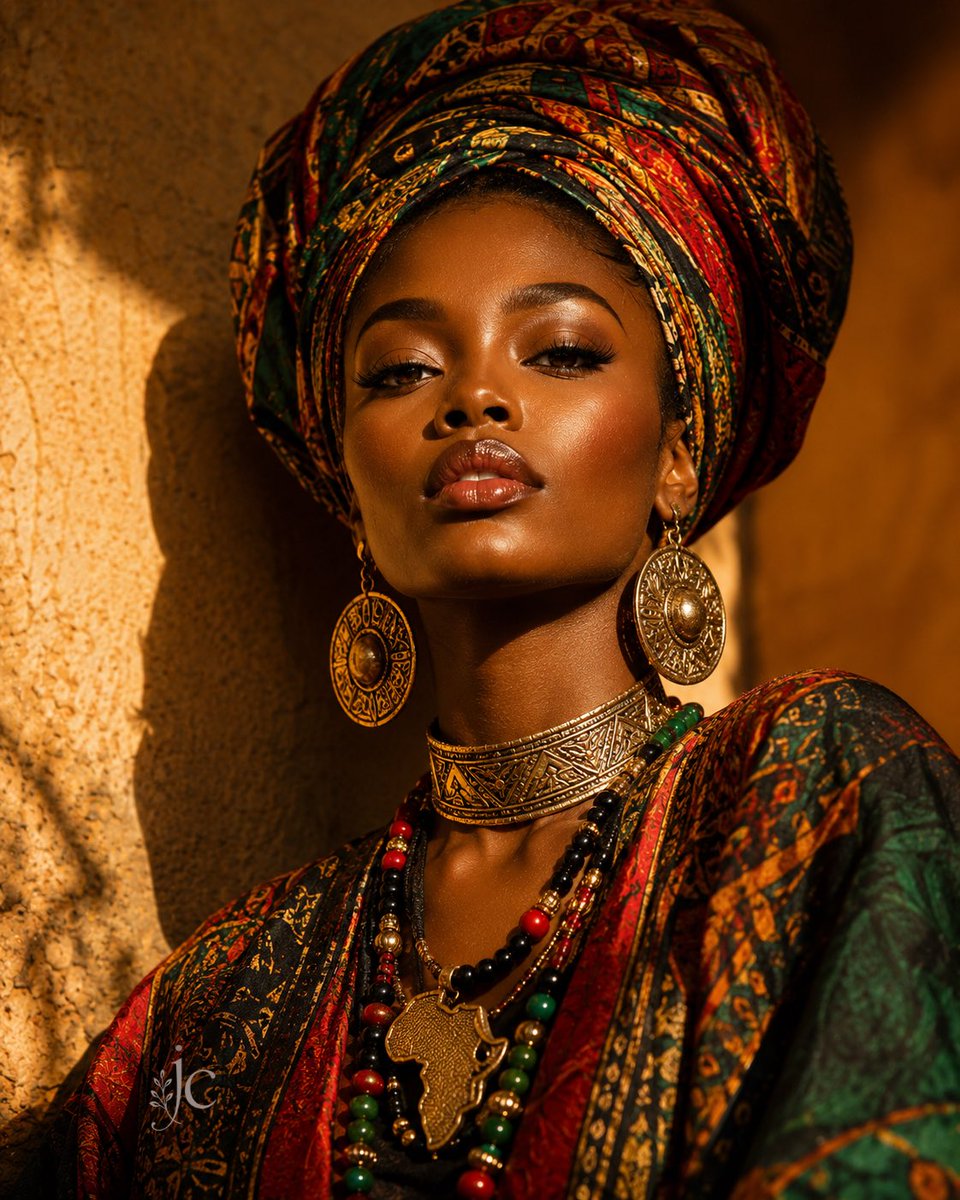 jubie_nat's tweet photo. Wrapped in heritage. Rooted in strength. Unmoved by the noise. 👑✨
Some stories aren’t told with words—they’re carried in presence, purpose, and pride. ❤️🖤💚
#JubieCreative #BlackArt #DigitalArt #AfrocentricArt #CreativeJourney #ArtInColor https://t.co/iisPZPK2Er