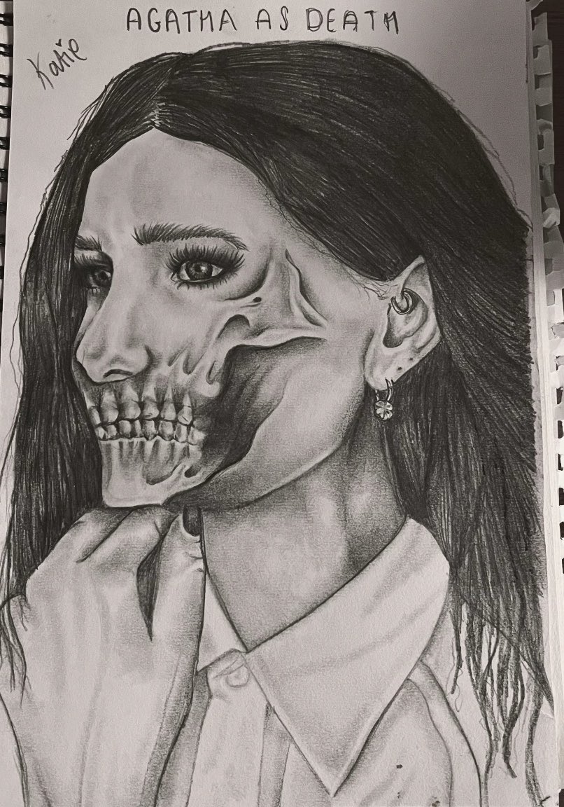 KatieLooooooo's tweet photo. I don’t normally post on here but because it’s pride month I thought I’d share my Agathario drawings because I’ll never get out of the restaurant 💜 https://t.co/ZBZKlstS7n