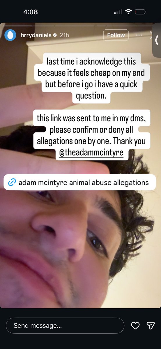 transtifaLIVES's tweet photo. Harry Daniels is on Instagram making fun of @theadammcintyre deceased cats that died from FIP. This is beyond disgusting and unacceptable. Just another james charles. Wanting to hurt people because they dont agree with him. https://t.co/D2DvbW1Ffg