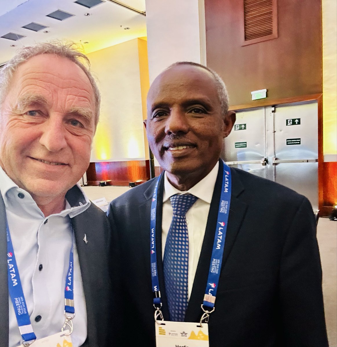 HofmannAviation's tweet photo. #CEOinterview with Mesfin Tasew Ethiopian Airlines here in Rio at the International Air Transport Association (IATA) AGM
#hofmannaviation #luftfahrtexperte @flyethiopian https://t.co/SHNEgDGKZJ