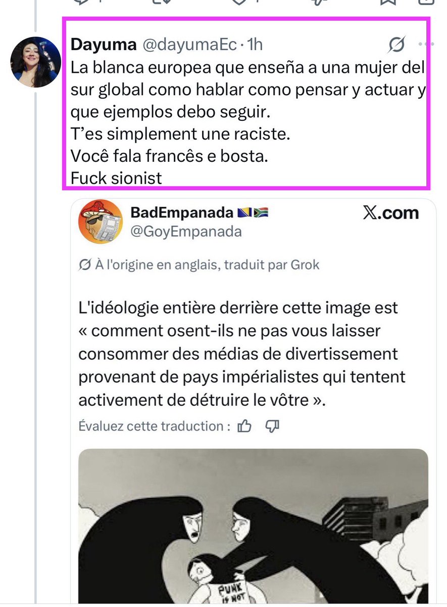 ZhangZhangZhang's tweet photo. Et bien sûr, une lâche.
cette minable djihadiste s'est enfui😆
#Ignoble #loser https://t.co/ekD9W3CWom