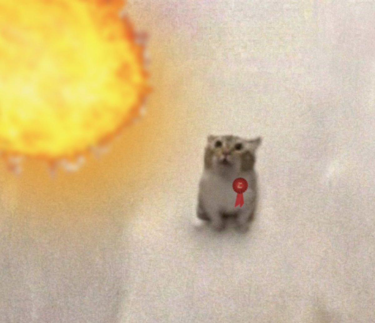 Big_mike20001's tweet photo. My homunculus watching a fireball careen towards him because he didn't win 1st place at the homunculus show https://t.co/RSpN5oLLtR