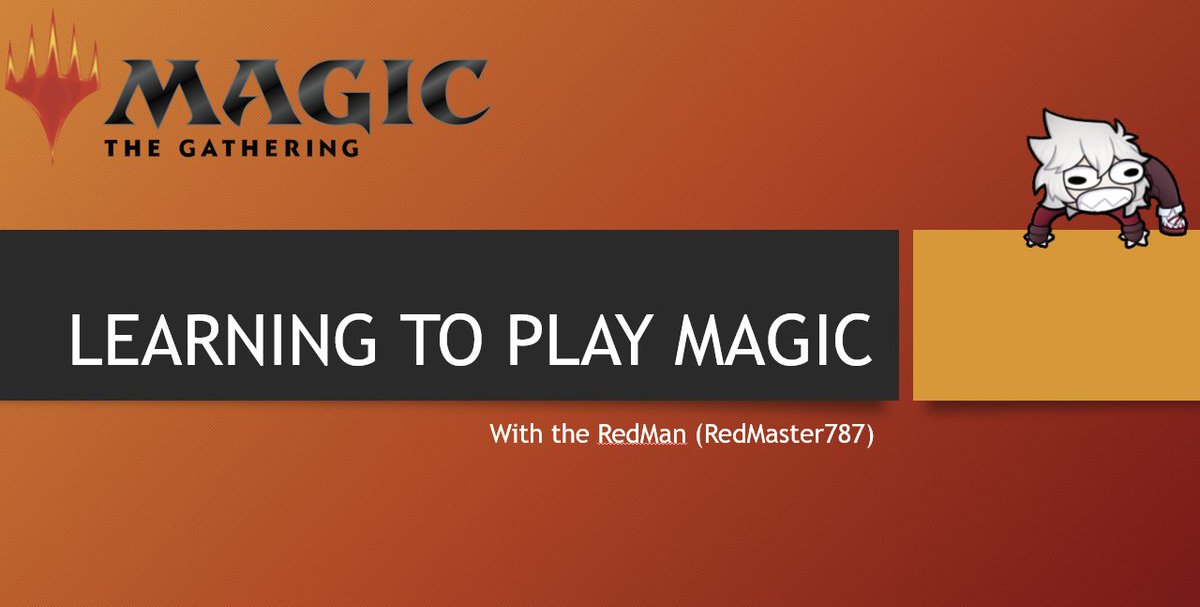 RedMaster787's tweet photo. Class dismissed! Thanks for coming to my 'How to play Magic' presentation. Had a ton of fun sharing what I know about the game with y'all

Replay is currently available now and the PowerPoint is shared to our discord if you would like to have it for your own reference! 🔥 https://t.co/kW27tyToVC