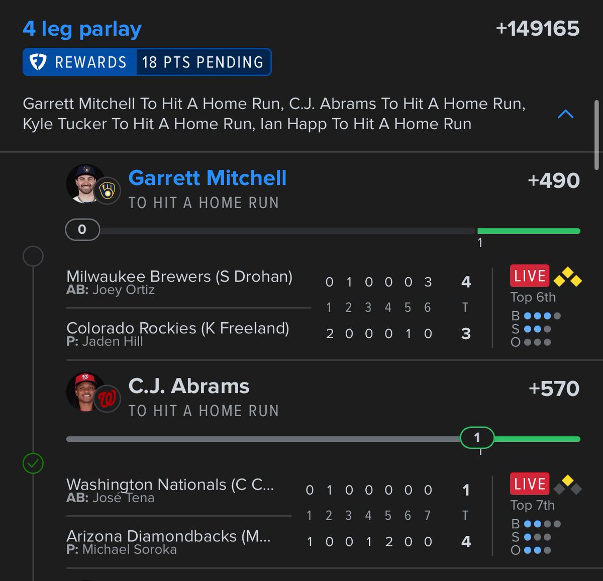 LuckyShotVIP's tweet photo. @MLBNearHR Bro hates home runs 😒 https://t.co/JBXc7Ldkgd