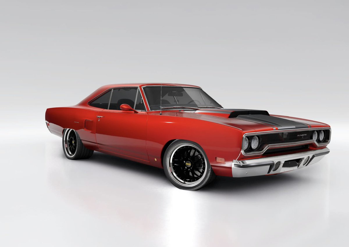 TheFerrymxn's tweet photo. “Not very seductive person, got nothin’ for Sunday so uh… Hey, here’s a pretty cool car I been rebuildin’! 

It uh, belonged to my grandfather… The red’s a nice colour right?” https://t.co/WsjP6wxOGD