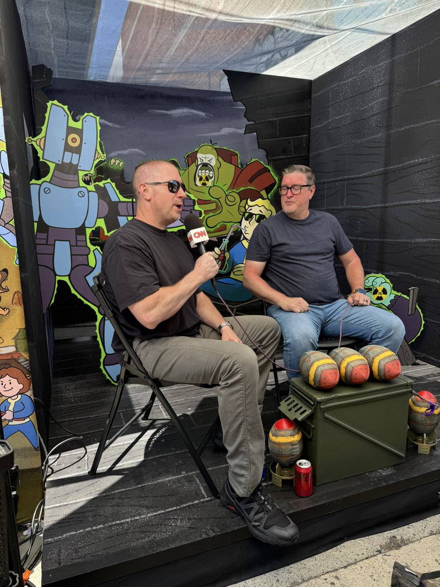 JonRush1977's tweet photo. Coming at you from #SummerGameFest 

Make sure to swing by and meet us at the Fallout 76 booth to talk INFESTATIONS!

#xbox #Fallout76 #Fallout https://t.co/AoG94NSvvB