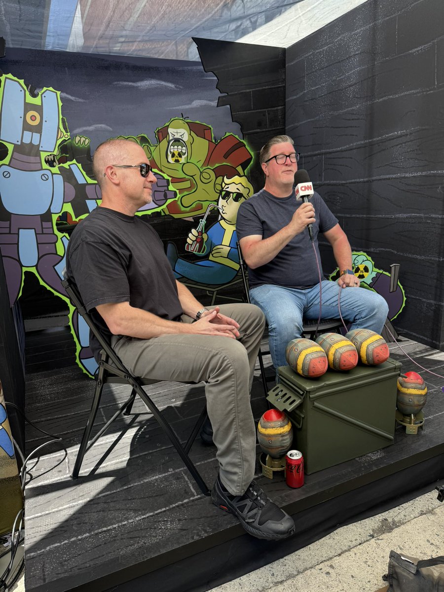 JonRush1977's tweet photo. Coming at you from #SummerGameFest 

Make sure to swing by and meet us at the Fallout 76 booth to talk INFESTATIONS!

#xbox #Fallout76 #Fallout https://t.co/AoG94NSvvB