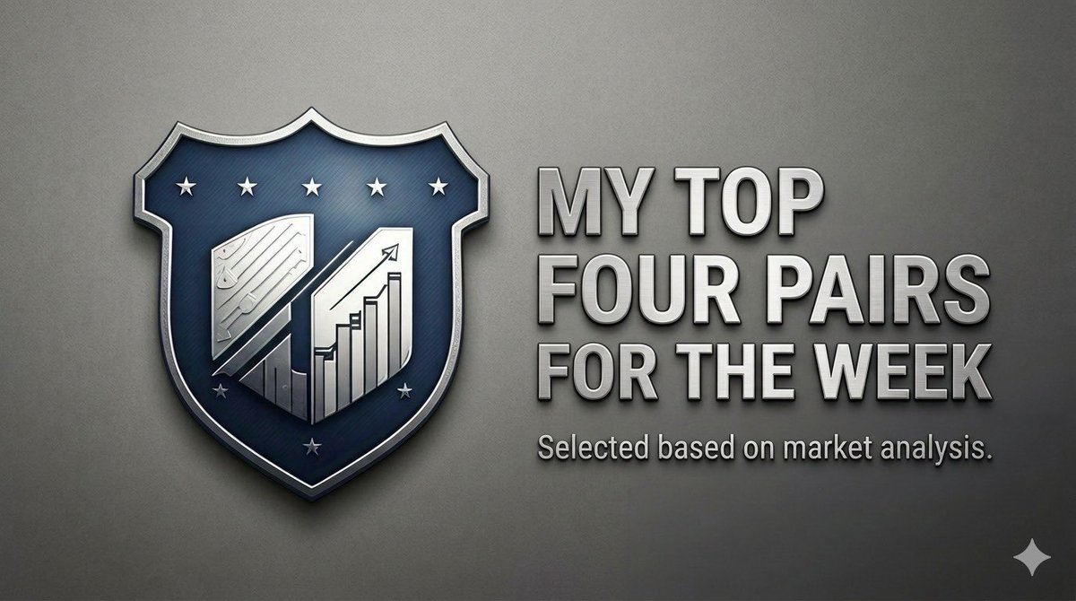 BlueR_anger's tweet photo. Here are “MY TOP FOUR PAIRS” I am tracking closely this week. 
Let me know what pair you are looking at in the comment section.
🚀#TradingStrategy #MarketAnalysis #TechnicalAnalysis #PriceAction #Forex https://t.co/o7DoraCOaX