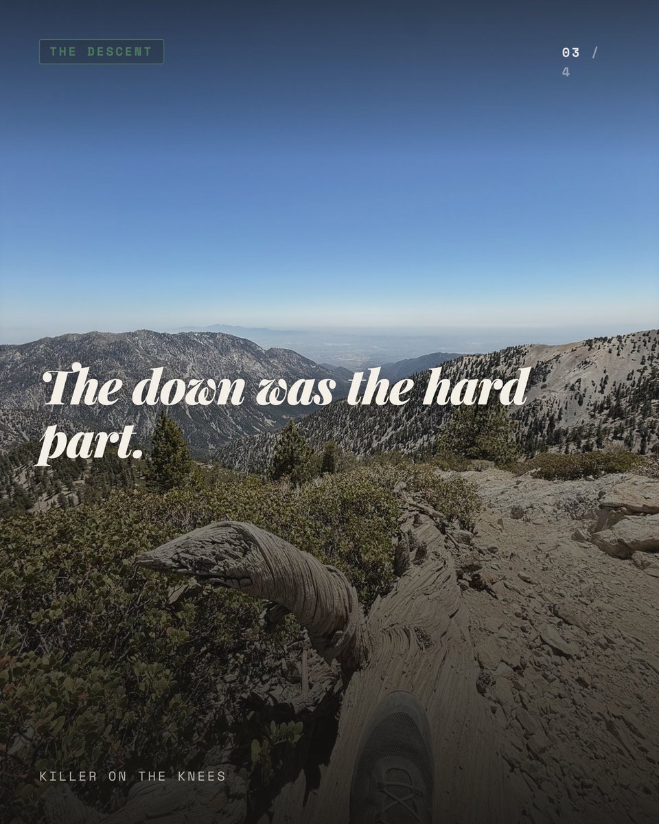 iamTomCannon's tweet photo. Mt. Baldy. 10 miles, 3,917 feet of gain, with my son.
Up the long way to the Devil's Backbone, down the short steep way that rocked my knees. One of the hardest descents Ive done.
No signal, no email, no Teams up there. That's the whole reason I https://t.co/iHNohiqGi4